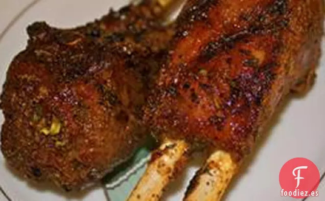Cordero a la Parrilla con Glaseado de Azúcar Morena