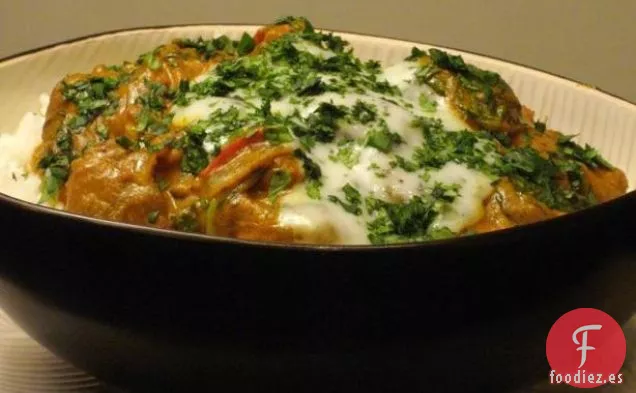 Curry de Cordero y Espinacas
