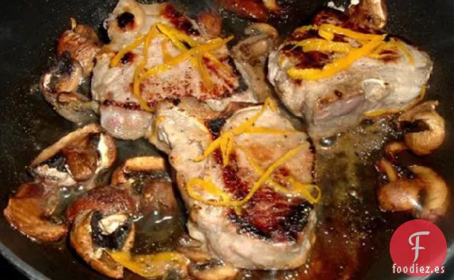 Chuletas de Cordero a la Naranja