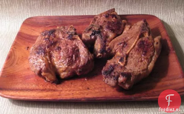 Chuletas de Cordero al Curry con Limón