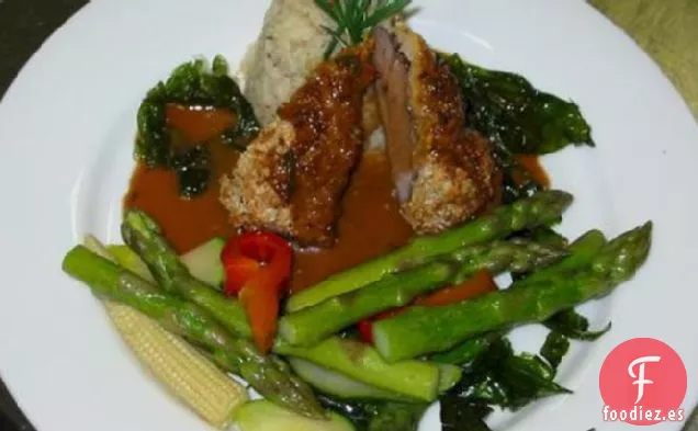 Cordero Asado Con Incrustaciones De Pimienta