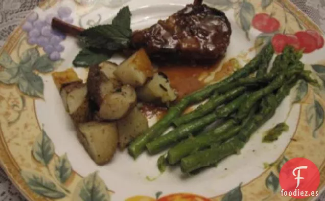 Chuletas de Cordero Acuñadas-Olla de Cocción Lenta