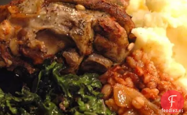 Mangos De Cordero Estofados Con Cebada