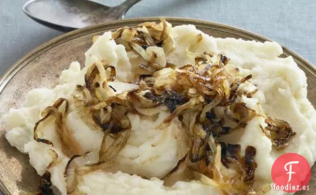 Puré de Cordero Colorado y Cebolla Caramelizada con Esencia de Hinojo de Cordero