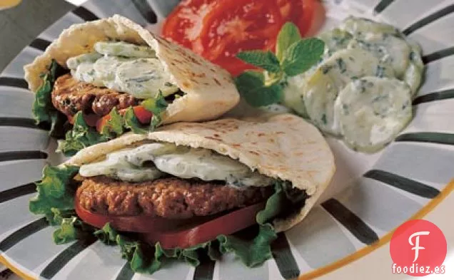 Sándwiches de Pan Griego con Cordero