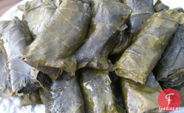 Dolmathes de Elaine (Hojas de Parra Rellenas)