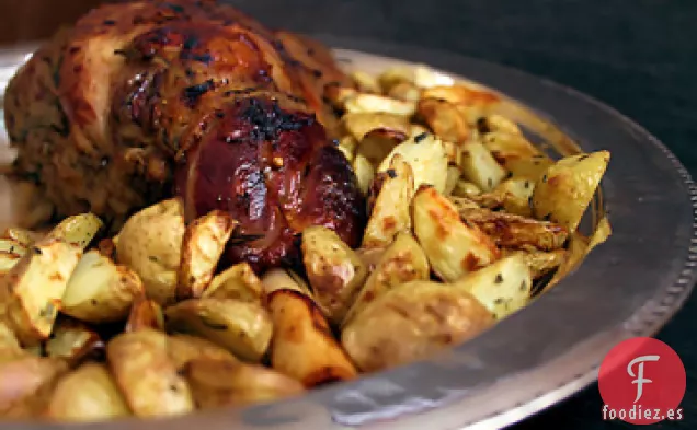 Cordero Asado Con Limón y Hierbas