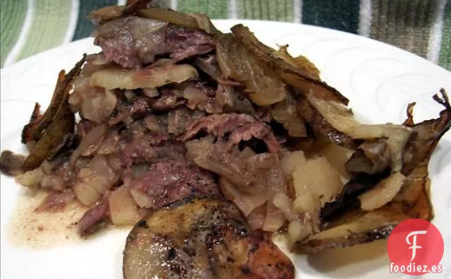 Corderos frito y Bacon
