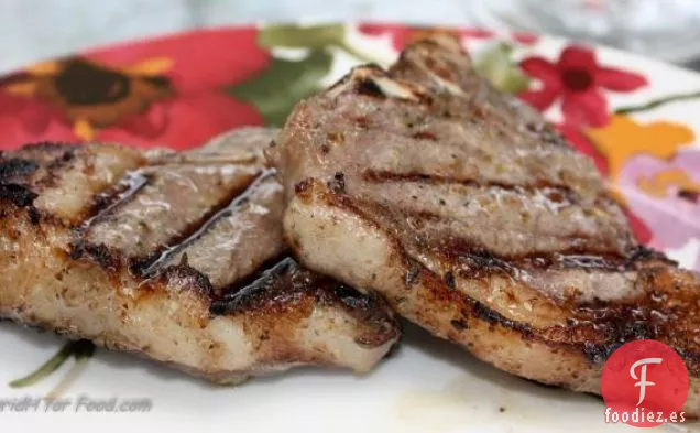 Chuletas de Cordero de Limón y Orégano