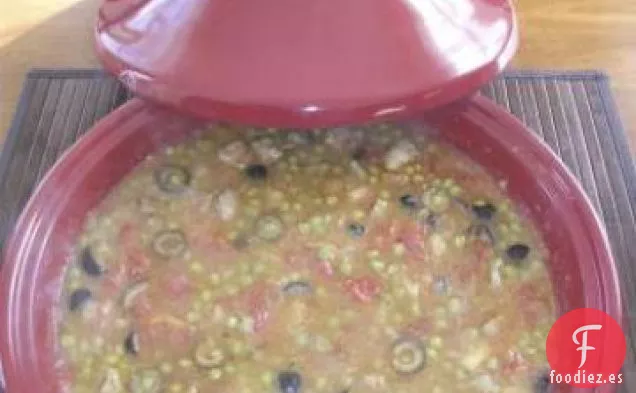 Tagine de Cordero y Guisantes
