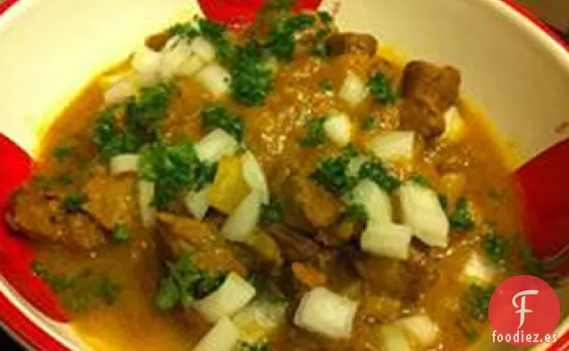 Cordero tunecino con azafrán (Keleya Zaara)