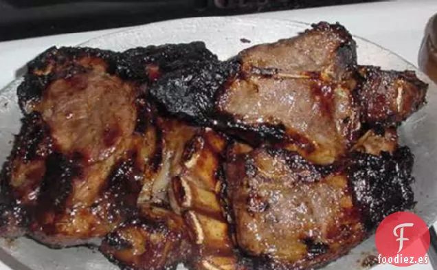 Cordero.... Chuletas de Cordero a la Barbacoa