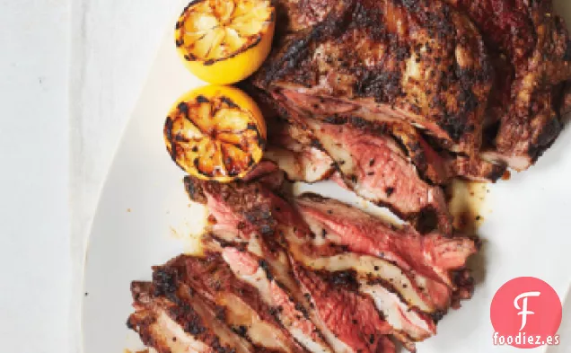 Pierna de Cordero Marinada con Yogur a la Parrilla