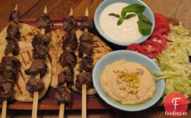 Souvlaki de Cordero