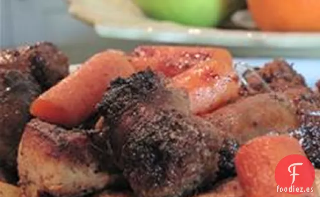 Pollo Crujiente al Romero Asado al Horno con Salchicha y Patatas