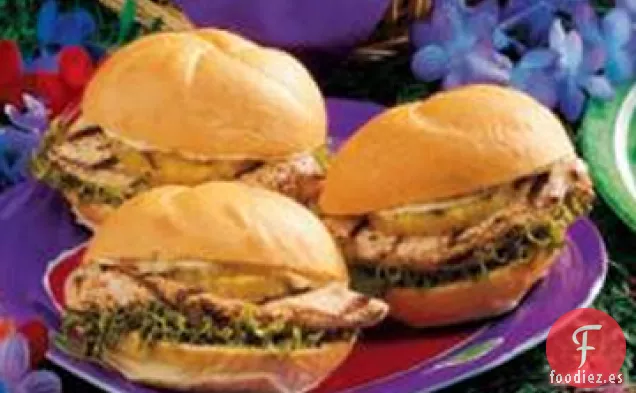 Sándwiches de Pollo Luau