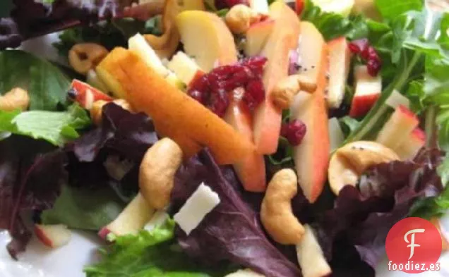 Ensalada De Anacardos Con Manzanas Y Peras