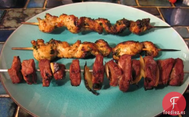 Filete de Falda a la Parrilla en Hojas de Lechuga / Salsa de Soya y Jengibre