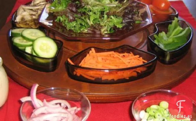Mini Barra de Ensaladas para Suegros Exigentes