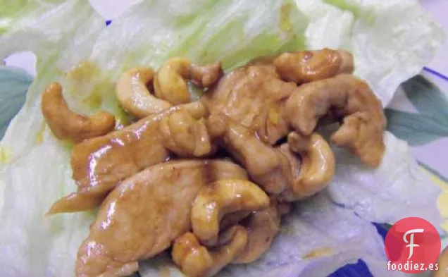 Envolturas de Lechuga de Pollo Anacardo