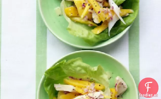 Ensalada de Mango y Palmitos con Vinagreta de Lima