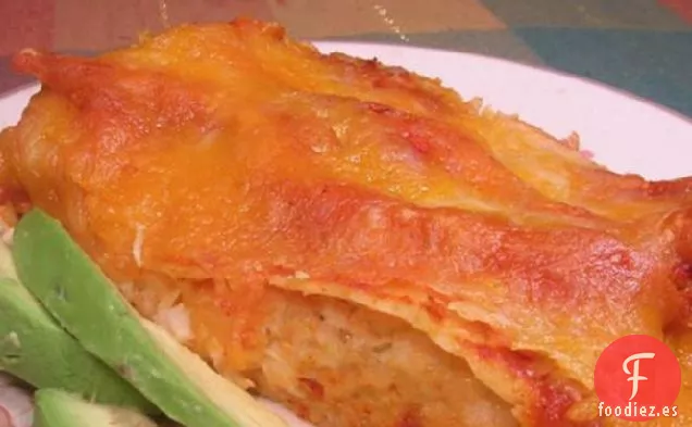 Tres Enchiladas de Pollo con Queso