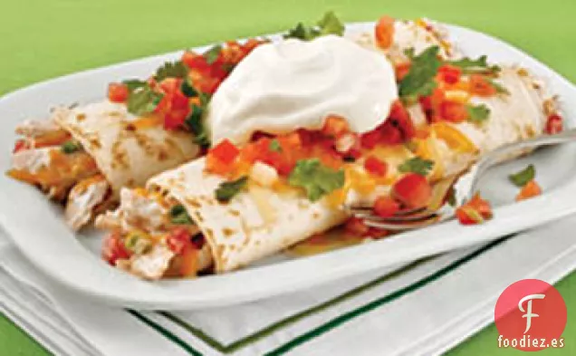 Enchiladas de Pavo y Crema Agria