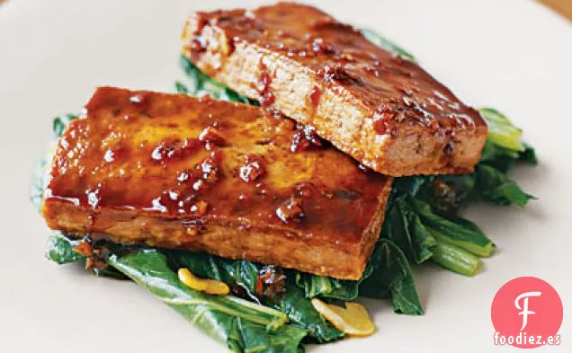 Tofu Glaseado con Col China