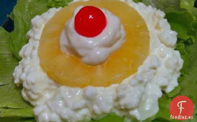 Ensalada Elegante y sencilla de Requesón y Piña