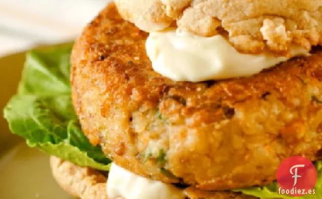 Hamburguesas Vegetarianas con Mayonesa Tahini