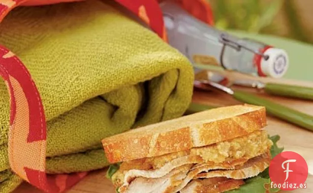 Sándwich de Lomo de Cerdo glaseado a Sidra con Pesto de Nuez