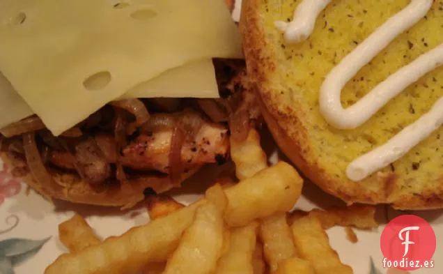 Impresionante Sándwich de Pollo con Ajo !