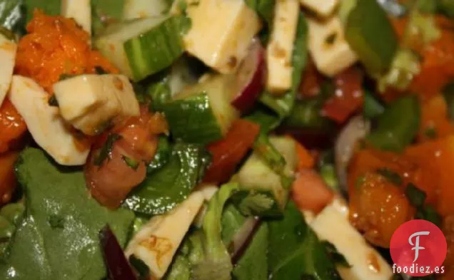 Ensalada De Calabaza Caramelizada Con Aderezo De Jugo De Mermelada De Chile