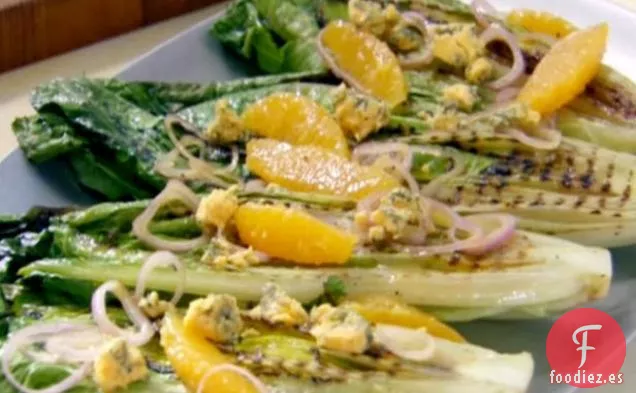 Ensalada Romana a la Parrilla Naranja y Azul