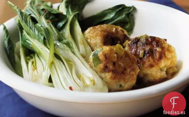 Albóndigas de Arroz con Jazmín y Pavo con Col China