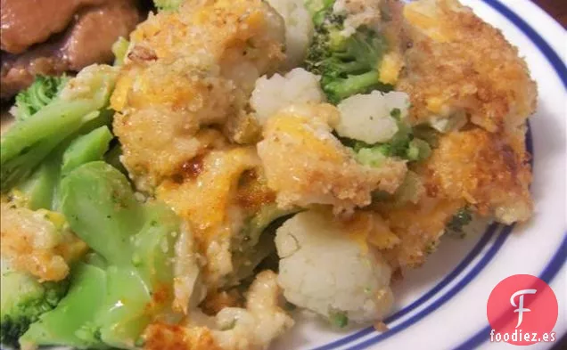 Brócoli y Coliflor Gratinados