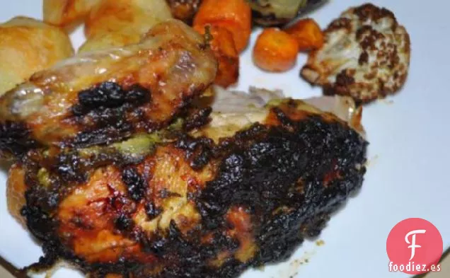 Pollo Asado Con Ajo, Limón y Perejil