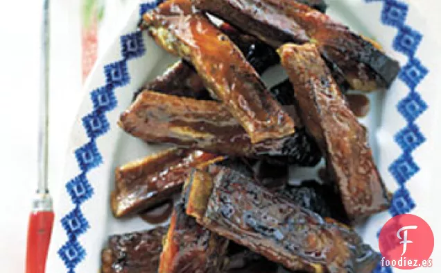 Costillas a la Parrilla con Glaseado de Cola de Cereza
