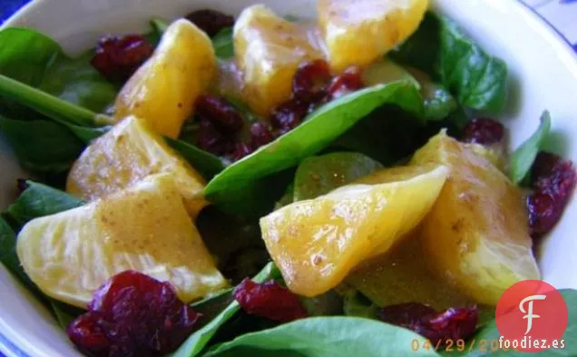 Ensalada de Espinacas y Mandarina