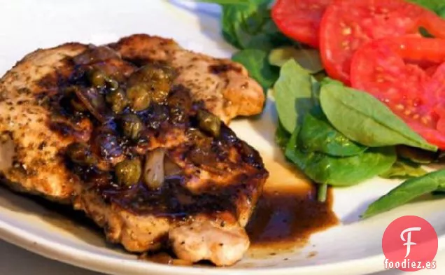 Chuletas De Cerdo Con Salsa De Mostaza De Arce