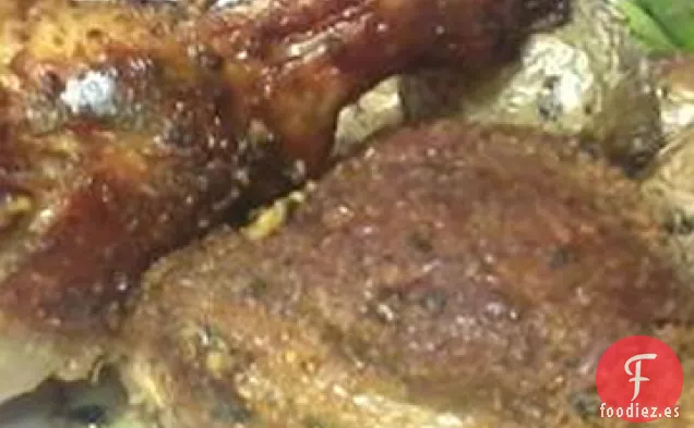 Pollo Sazonado con Mantequilla de Perejil