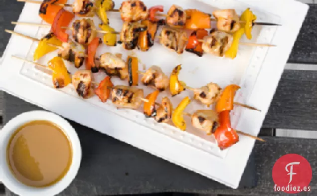 Receta de Pinchos de Pollo con Miel y Mostaza